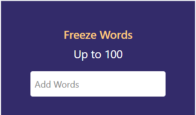 paraphrasing tool freeze words